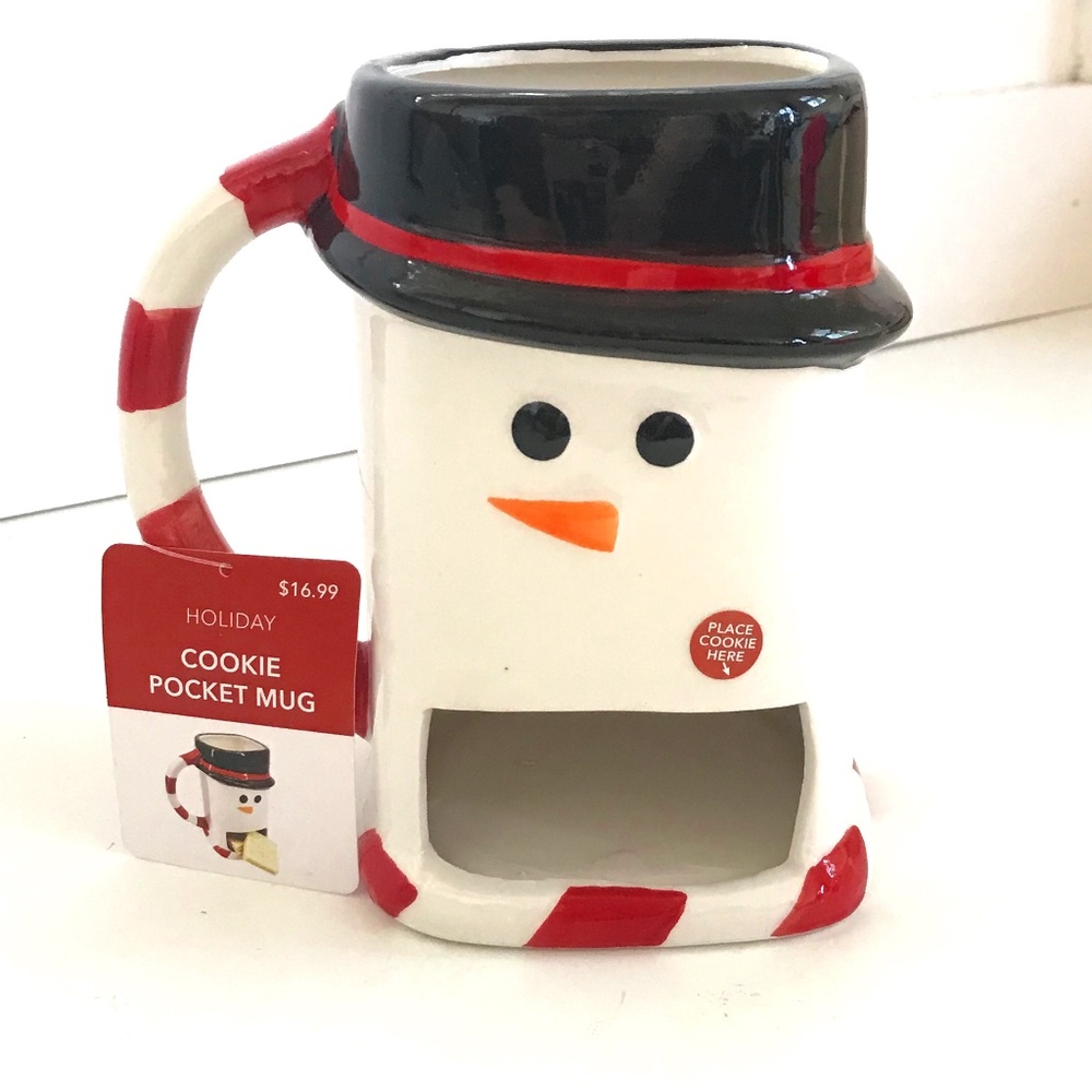 Holiday Mug Snowman Ceramic NWT